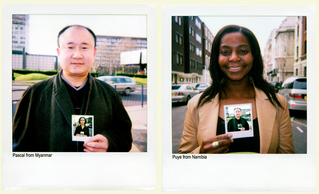 Pascal from Myanmar and Puye from Namibia